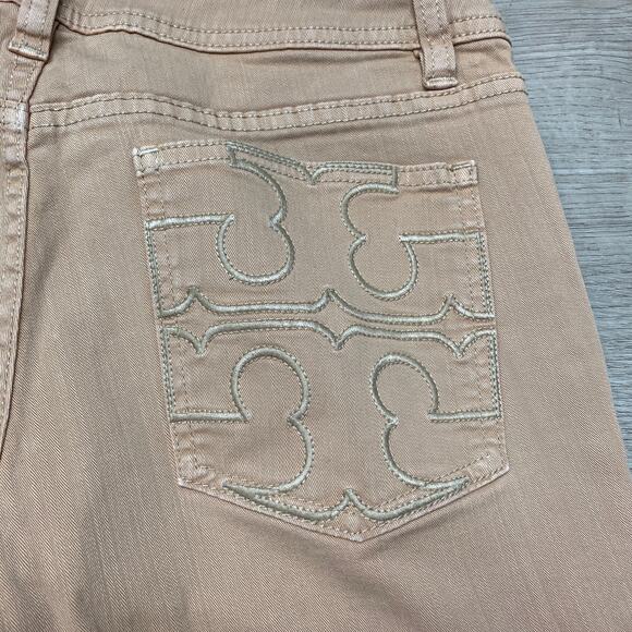 Tory Burch Tan Ankle & Cropped Jeans - Picture 4 of 11